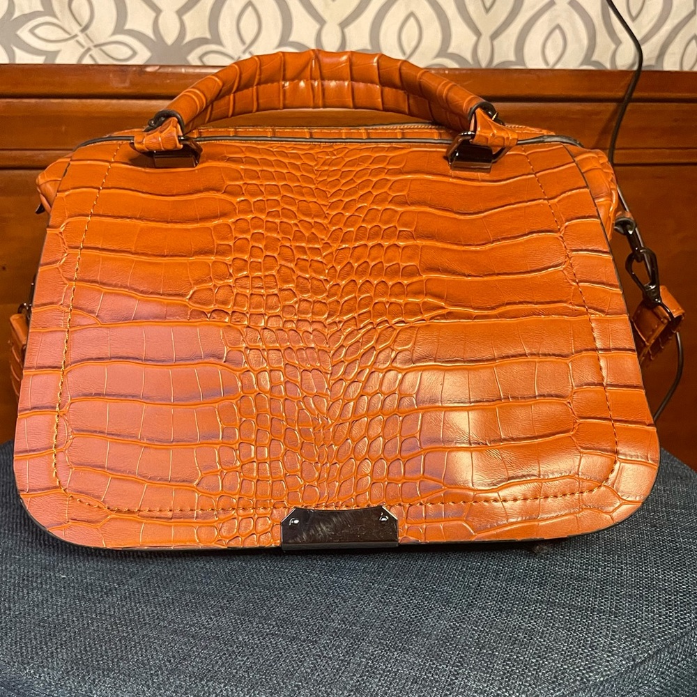 Faux Leather Brown Purse